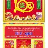 Bìa lịch gập khung vàng Lộc Khai Xuân