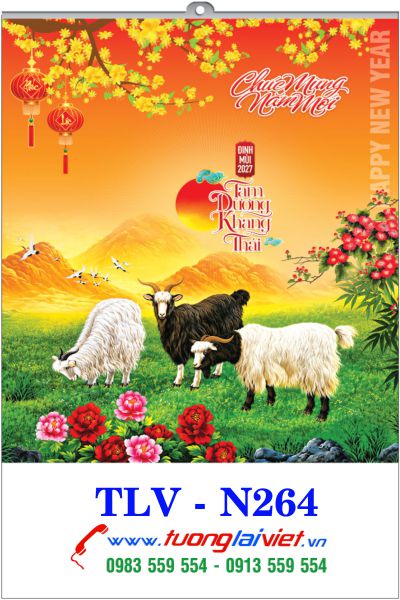 In Lịch 5 tờ Con Giáp Tài Lộc