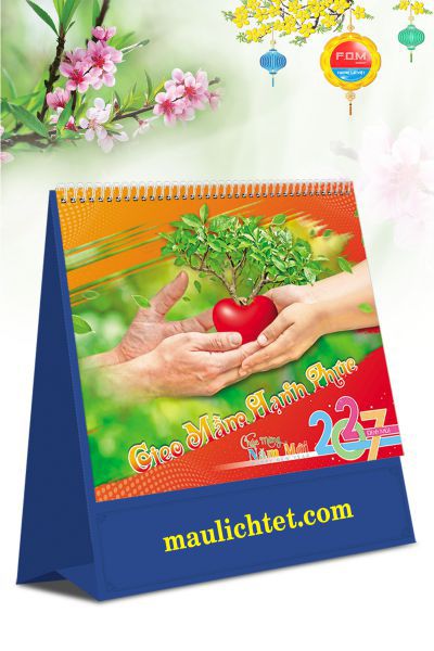 Lịch Bàn Đứng Gieo Mầm Hạnh Phúc