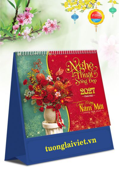 Lịch Bàn Đứng Nghệ Thuật Sống