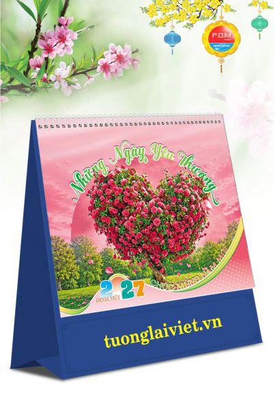 Lịch Bàn Đứng Những Ngày Yêu Thương