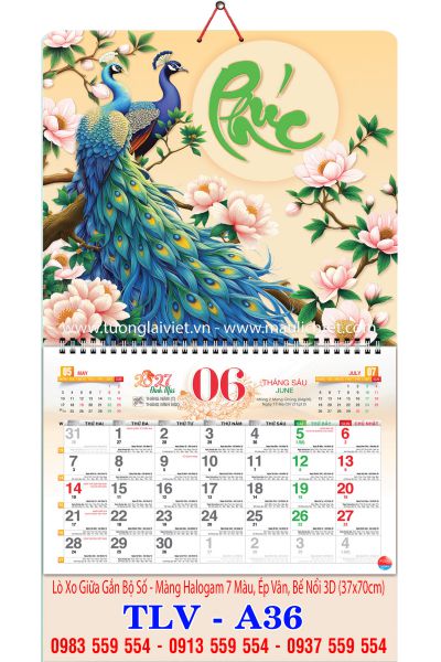 Lịch lò xo giữa bộ số Tết An Khang